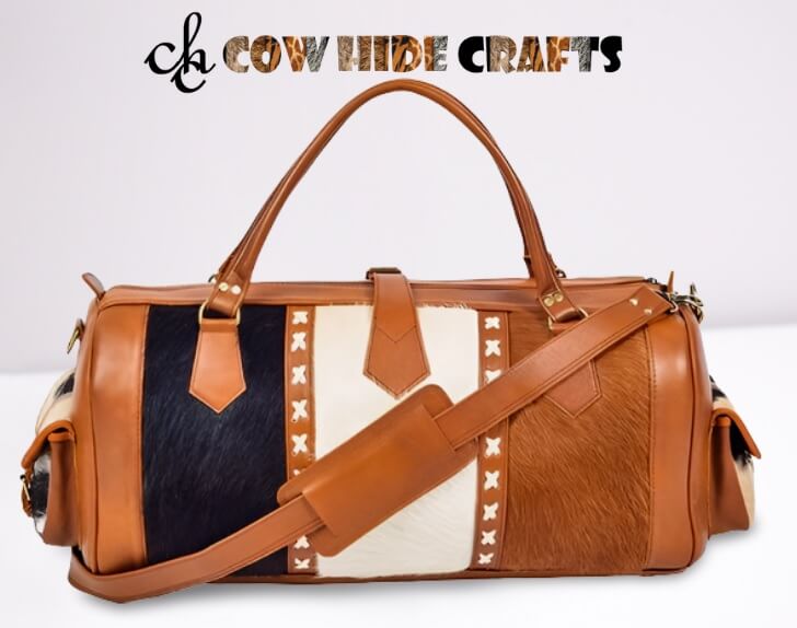 Cowhide Leather Weekender Duffle image 2