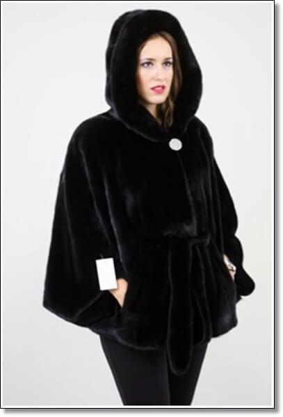Norka Hopka Hoodie Waist Belt Closure Coat.