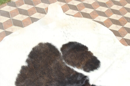 Large Spotted Reddish Cowhide Rug image 2