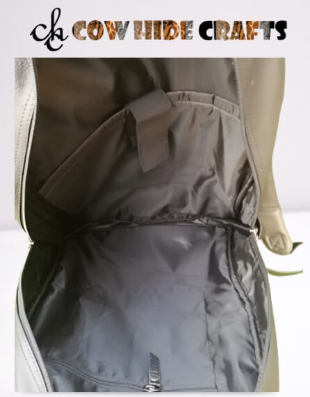 Black Leather Daily Backpack image 2