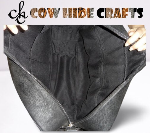 Cowhide Nappy Duffle Bag image 1