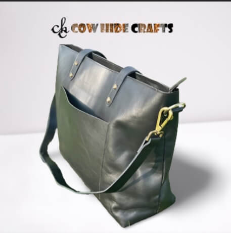 Functional Leather Shoulder Bag