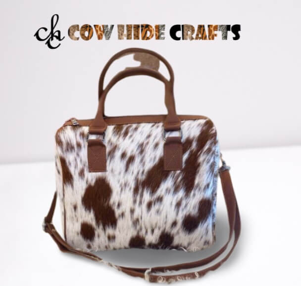 Cowhide Square Tote Bag image 6