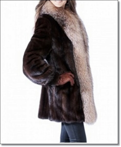 Women Norka Dark Brown Fox Lining.