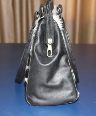 Real Cowhide Leather Messenger Purse image 2