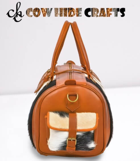 Cowhide Leather Weekender Duffle image 1