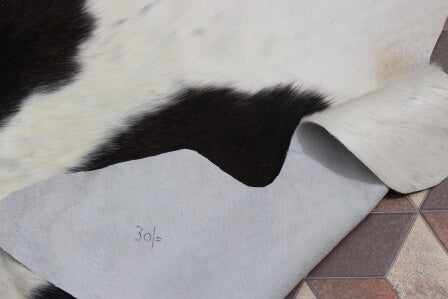 Large Spotted Reddish Cowhide Rug image 1