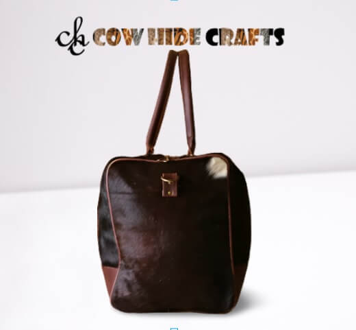 Cowhide Large Duffle Bag image 1