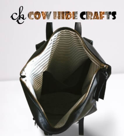Sleek Leather Backpack image 2