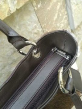 Cowhide Women Shoulder Purse image 2