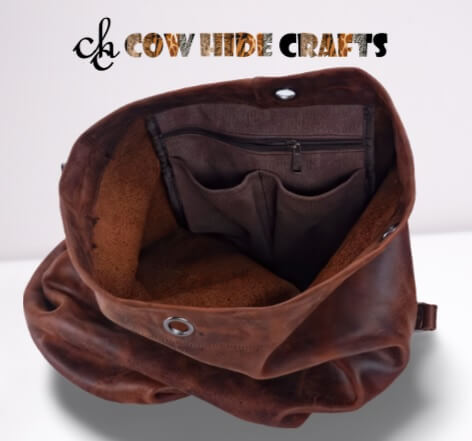compact cylinder leather bag