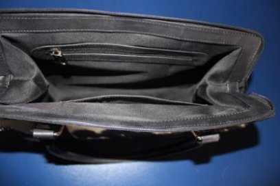 Real Cowhide Leather Messenger Purse image 1