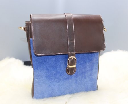 Leather Crossbody Messenger Bag image 1