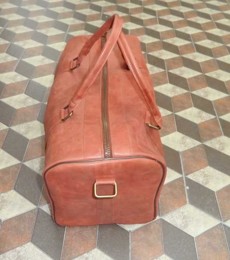 Vintage Leather Duffle Bag image 1