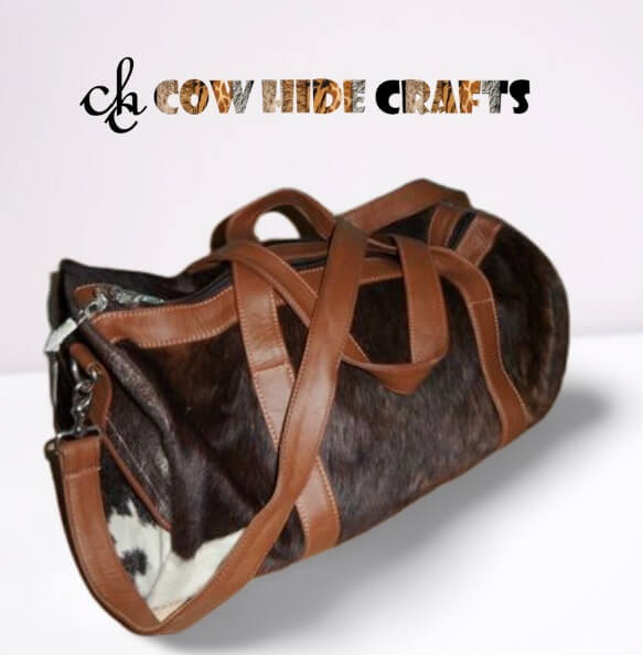 Cowhide Overnight Duffle Bag image 1