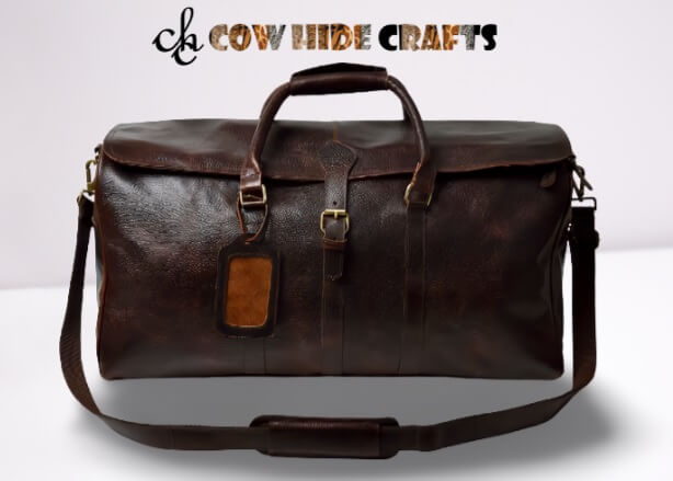 family travel leather bag