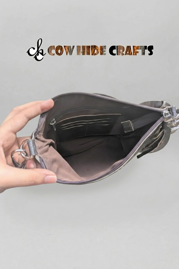 Inside of cowhide pouch