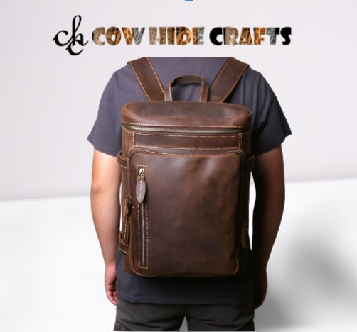 Van living leather daypack