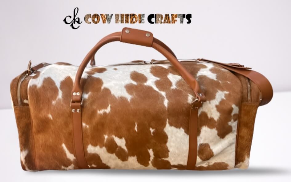 Road trip cowhide bag