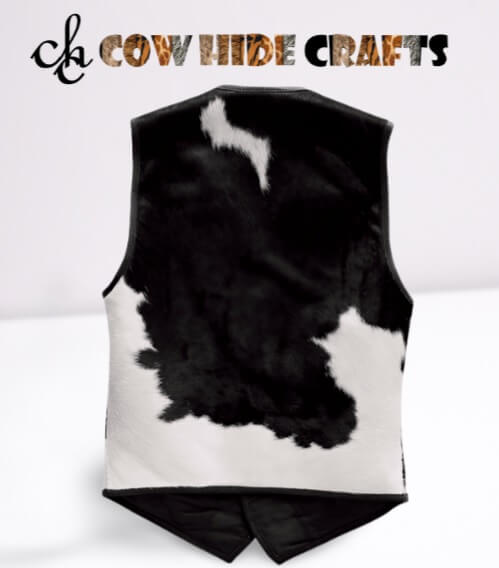 unisex cowhide western waistcoat
