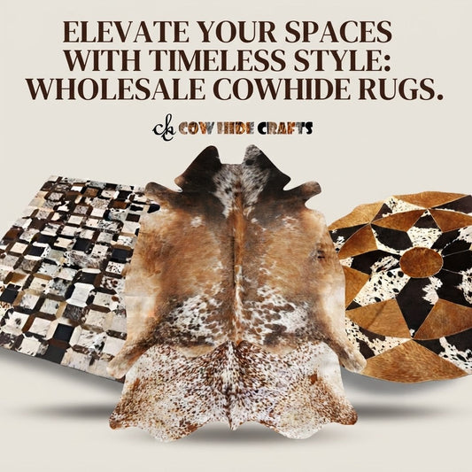 Interior designer specifying a large patchwork & a cowhide rug for a ranch living room renovation project