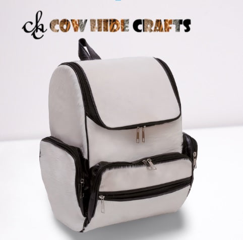 Black And White Cowhide Backpack