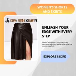 Women Leather Shorts & Skirts