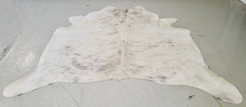 Light Grey White Cowhide image 0