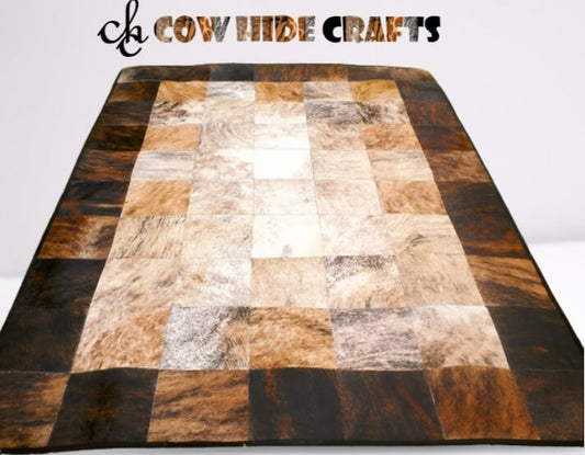 2 Tone Cowhide Patchwork image 1