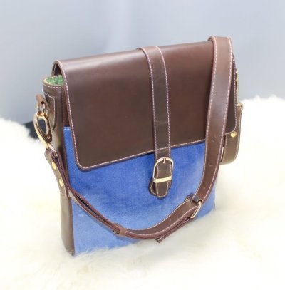 Leather Crossbody Messenger Bag image 0