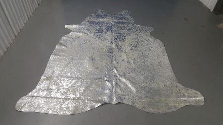 Metallic Silver Cowhide image 0