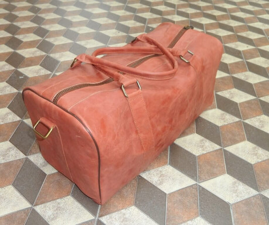 Vintage Leather Duffle Bag image 0