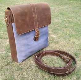 Vintage Leather Messenger Bag image 0