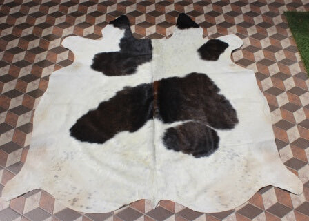 Large Spotted Reddish Cowhide Rug image 0