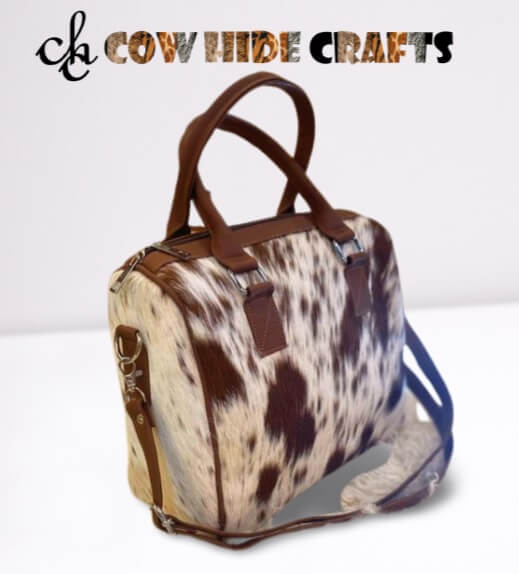 Cowhide Square Tote Bag image 5