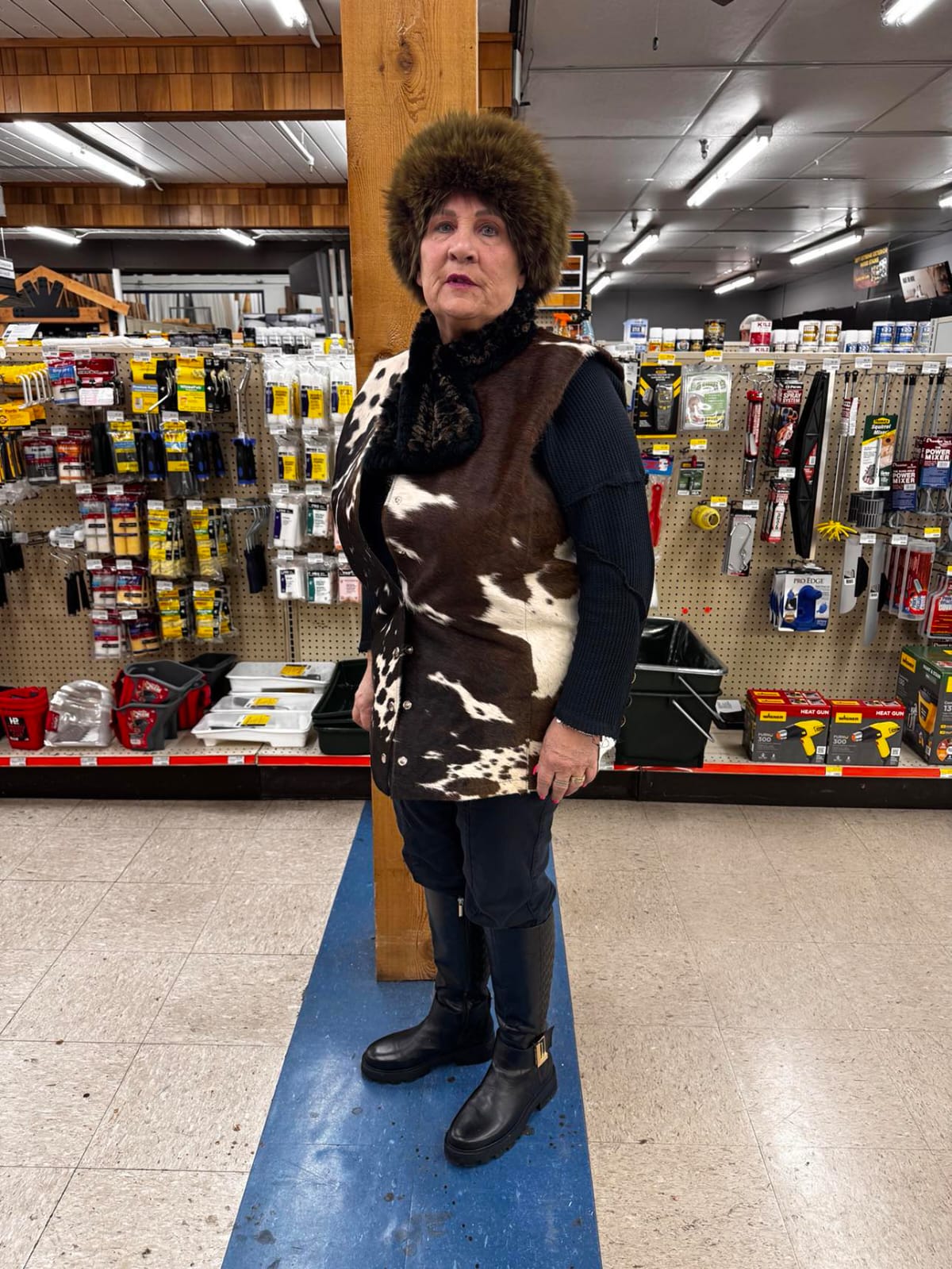 Custom made equestrian style cowgirl cowhide leather outfits