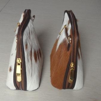 Small cowhide party wear shoulder bag