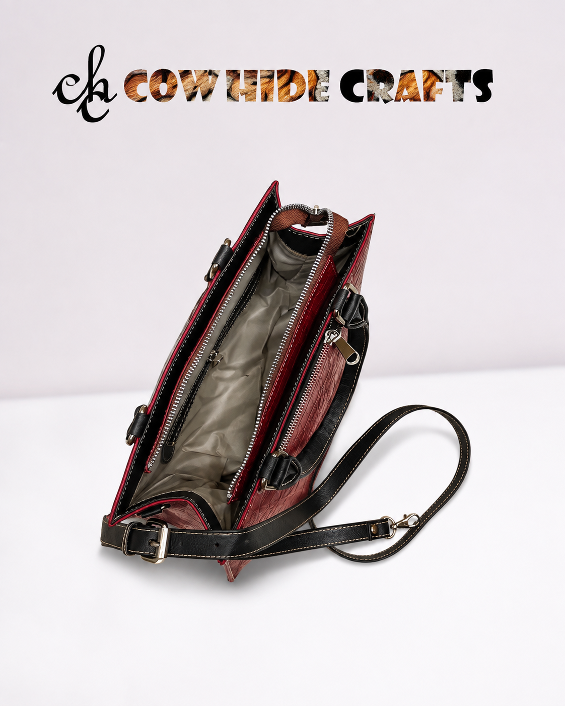 Red wine leather partywear handbag