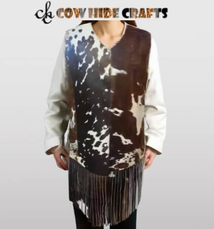 Cowhide Unisex Rodeo Vest
