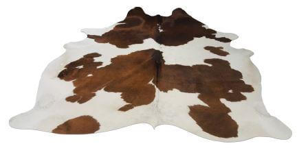 Brown White Cowhide Rug image 0