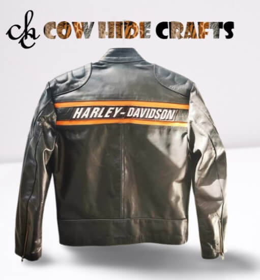 Back print detail on Bill Goldberg inspired leather jacket