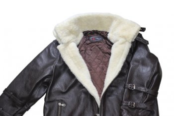 Two outside zip pockets on a black biker jacket