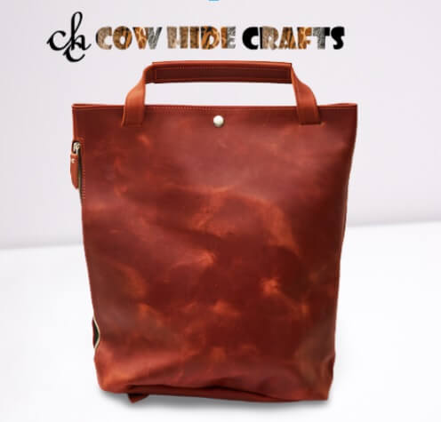 Brown vintage leather bag tote shoulder mode
