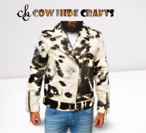 Cowhide Leather Biker Rodeo Jacket