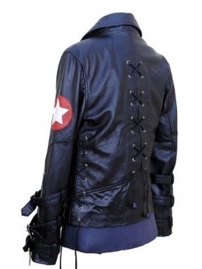 Rock star leather jacket styled for concert night out