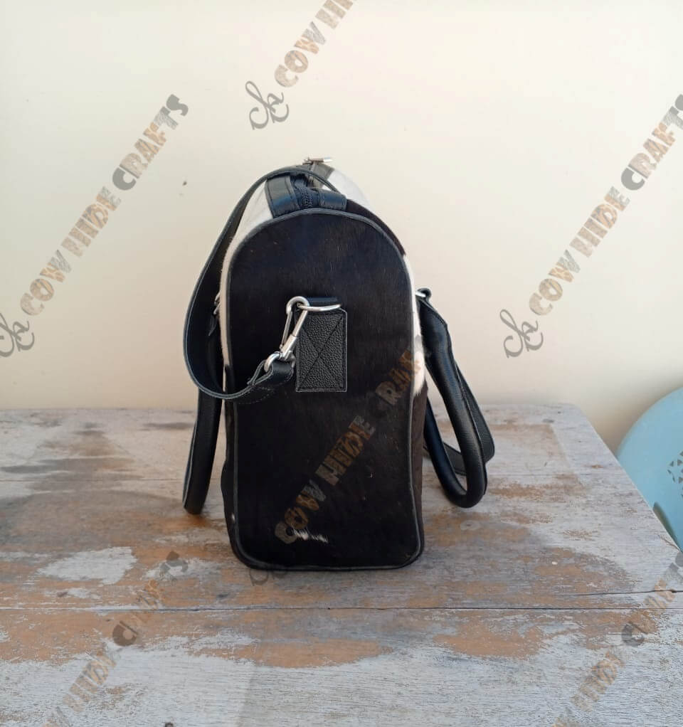 cowhide crossbody tote handbag