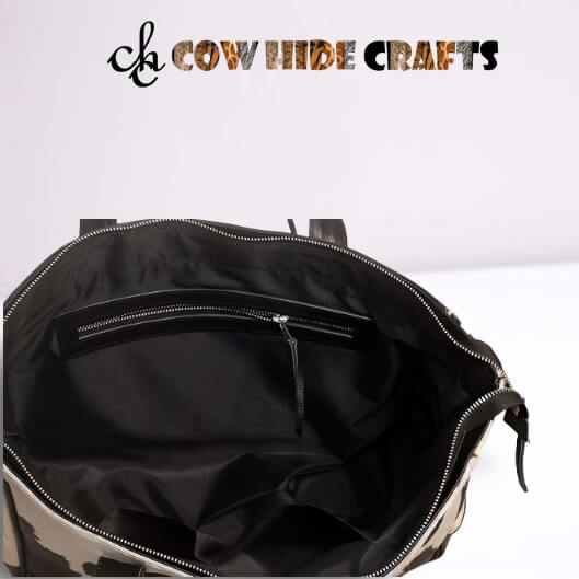 Leather spacious everyday carry handbag for women