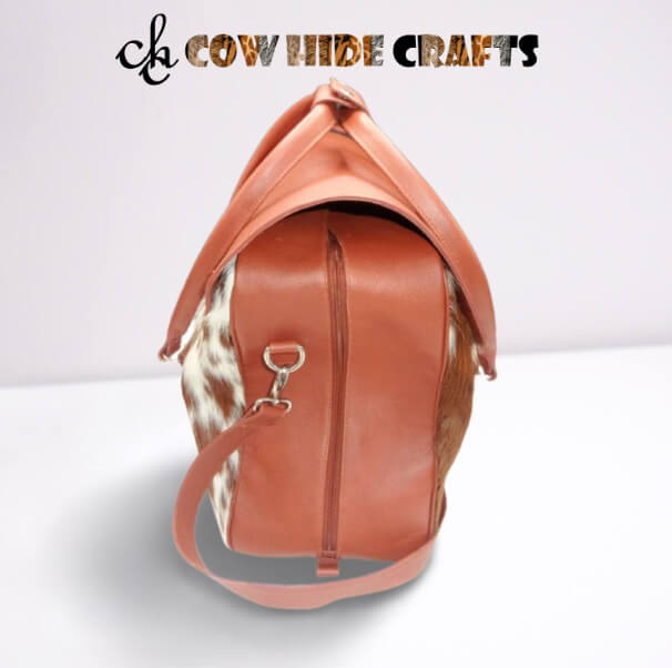 Cowhide hospital travel bag