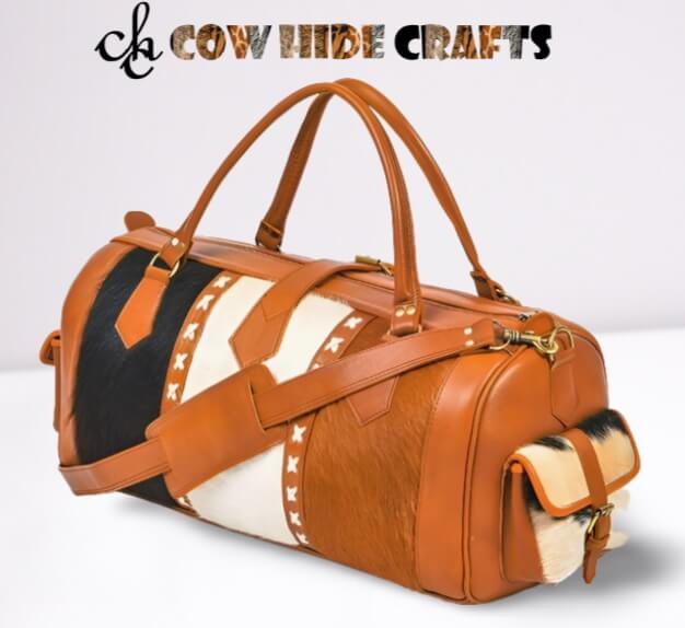 Cowhide Leather Weekender Duffle