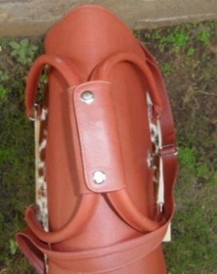 cowhide travel maternity bag